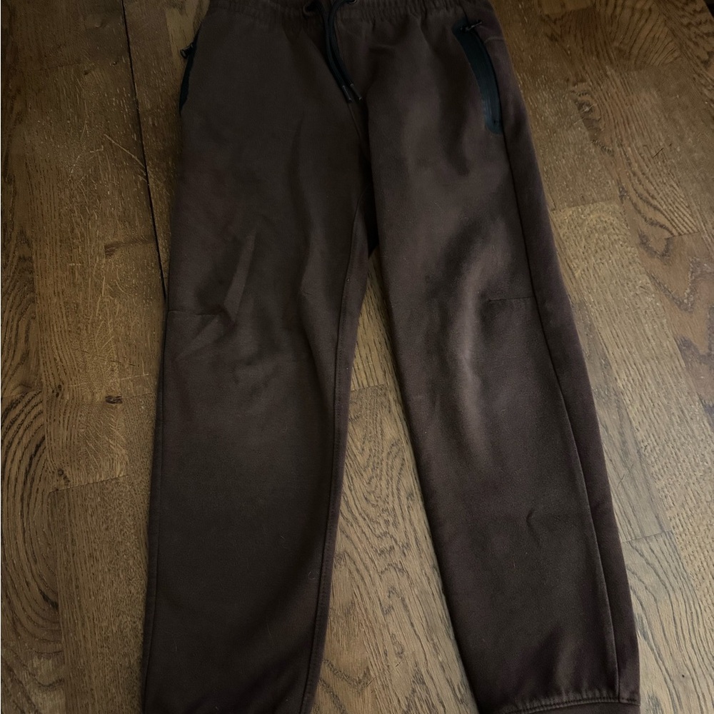 Old Navy Brown Sweatpants with Elastic Waistband